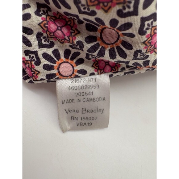 Vera Bradley Iconic Triple Zip Hipster Crossbody Bag Purse Raspberry Medallion - Picture 10 of 16